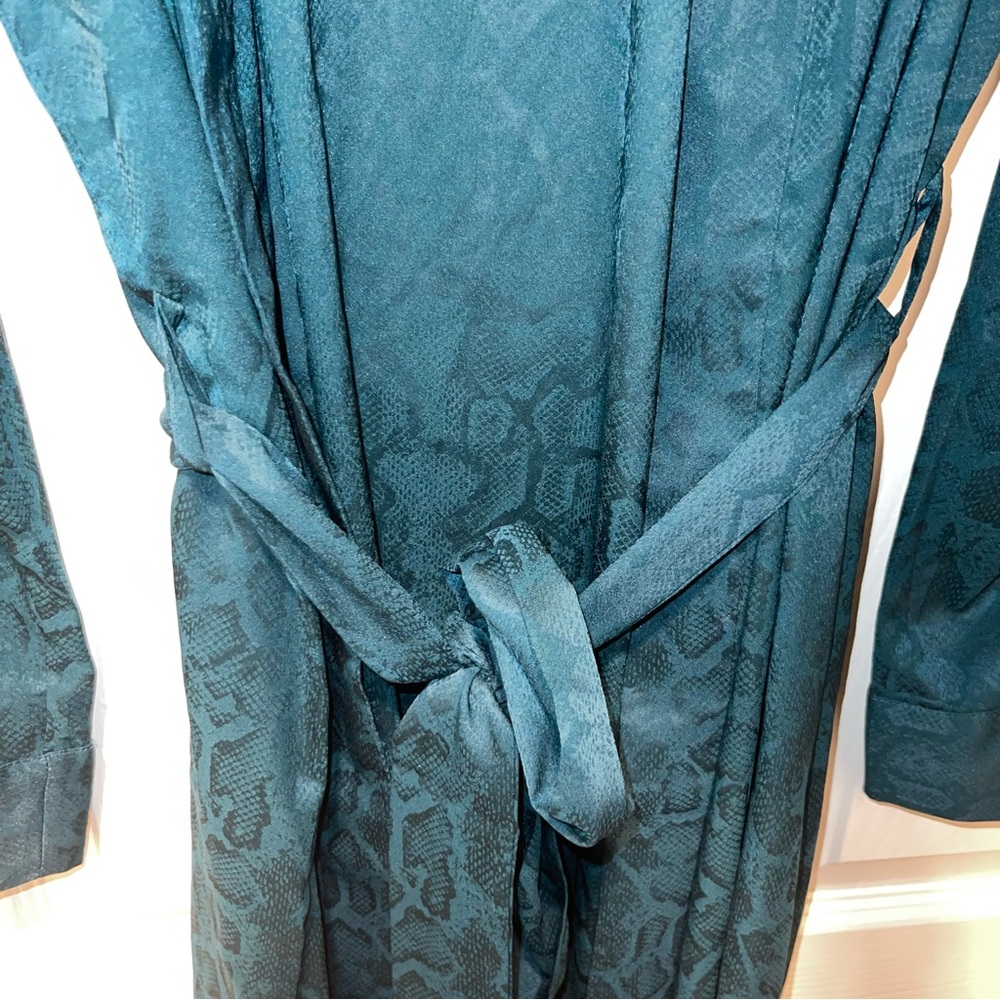 NWT Savage X Fenty Satin Jacquard Long Robe - Picture 7 of 7